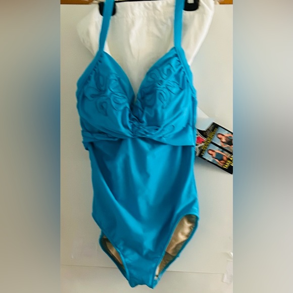 New Carol Wior Slimsuit Designer Collection size  16 made in USA Summer - Picture 3 of 16